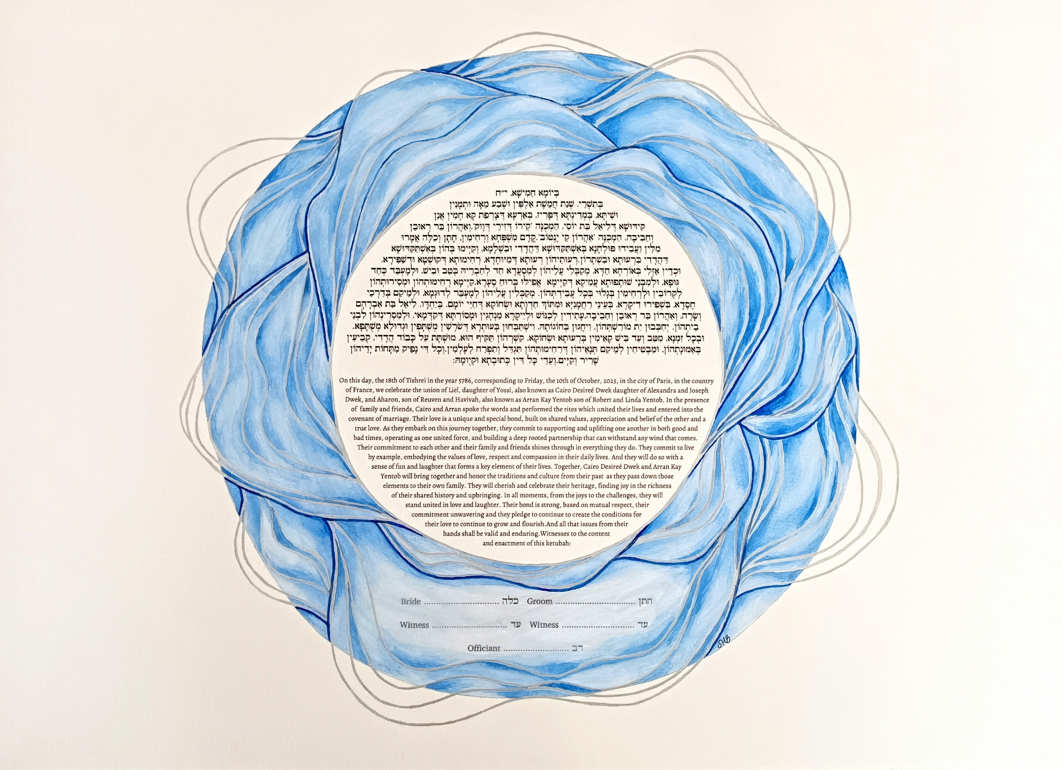 Custom ketubah 5